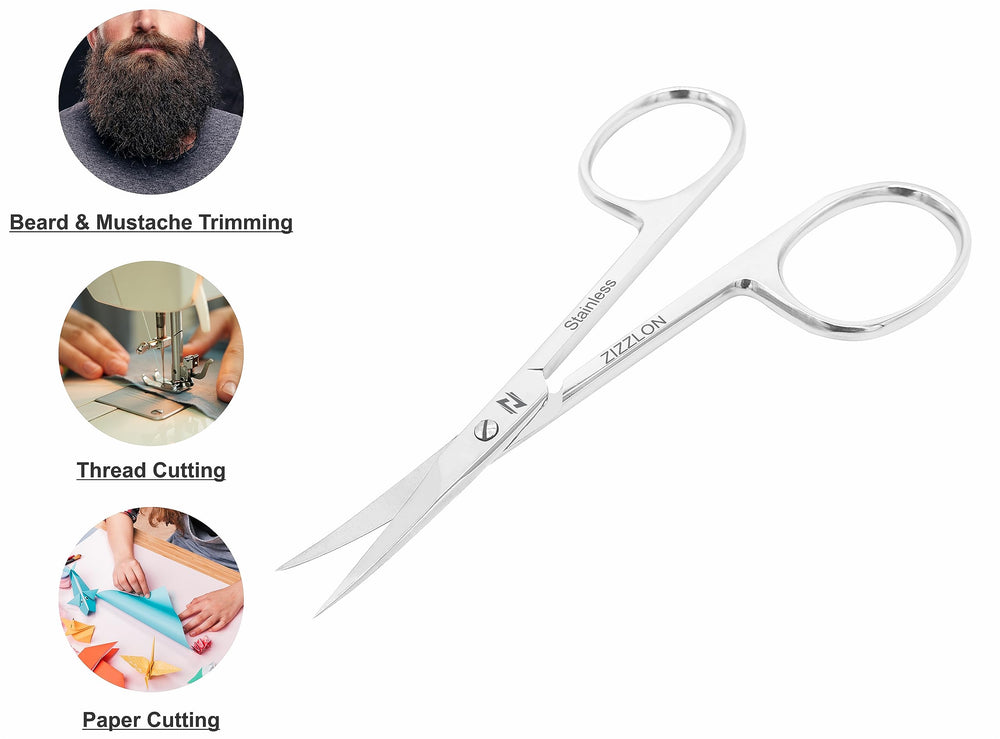 ZIZZLON Cuticle Scissors nose-hair trimming keeps nostrils neat and tidy.