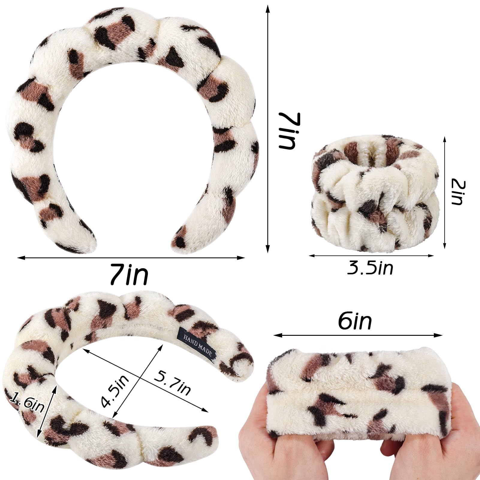 Zkptops bow-tie hairband design close-up for cute, secure styling during makeup