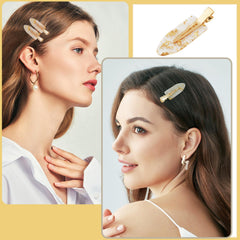 Zkptops glitter hair clip closeup on bun for elegant wedding styles