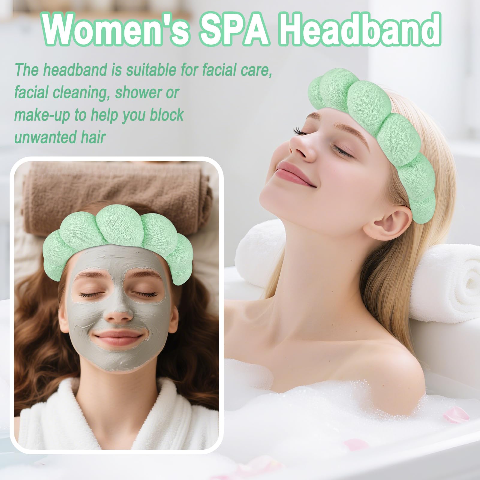 Bubble sponge headband close-up highlighting plush texture for comfortable wear