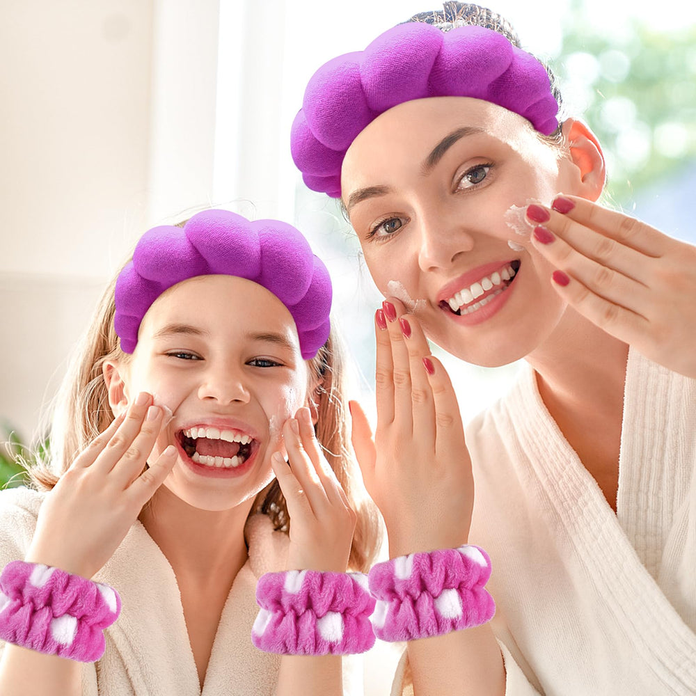 Zkptops spa headband cloud-design highlights versatile styling and hair hold
