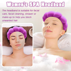 Zkptops spa headband terry cloth cover close-up soft texture