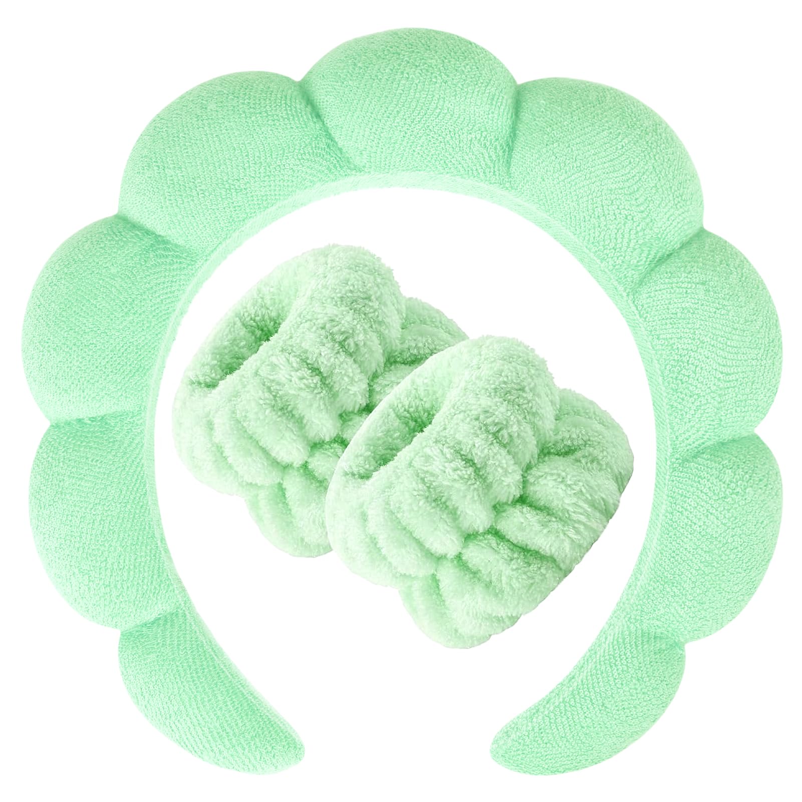 Zkptops spa headband with washing-face emphasis, soft terry cloth ideal for skincare sessions