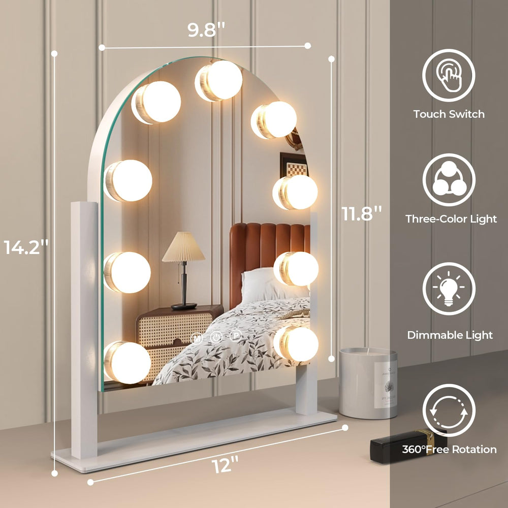 ZL ZELing makeup mirror warm daylight settings aid accurate tones during routines.
