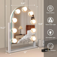 ZL ZELing makeup mirror warm daylight settings aid accurate tones during routines.