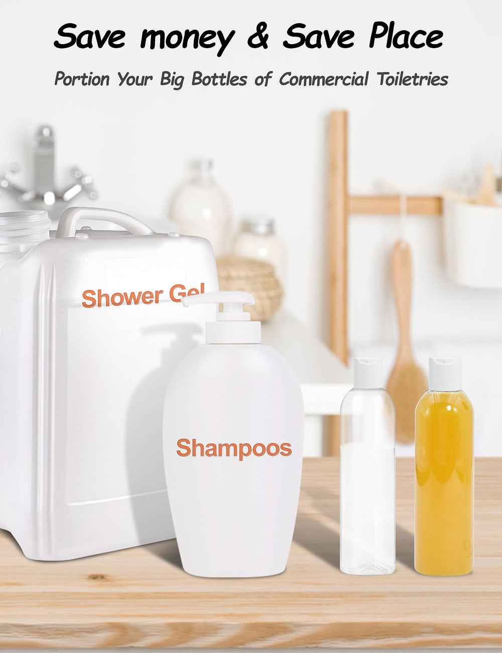 ZLEVEAYN 8oz bottles for refillable, eco-friendly home storage.