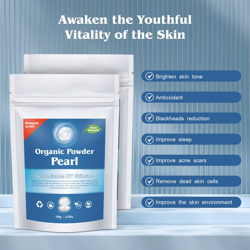 Zlimer Freshwater Pearl Powder dissolving in milk tea for nourishing DIY masks.