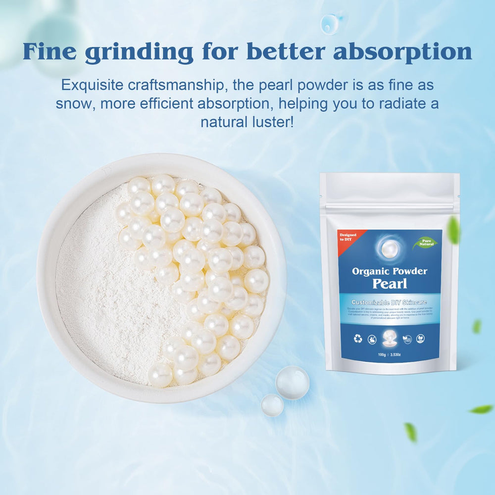 Zlimer Freshwater Pearl Powder in mixing bowl for DIY masks.