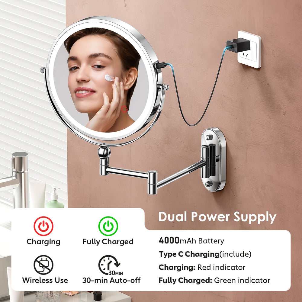 ZLOKLA three-color lighting adapts to time of day and makeup needs