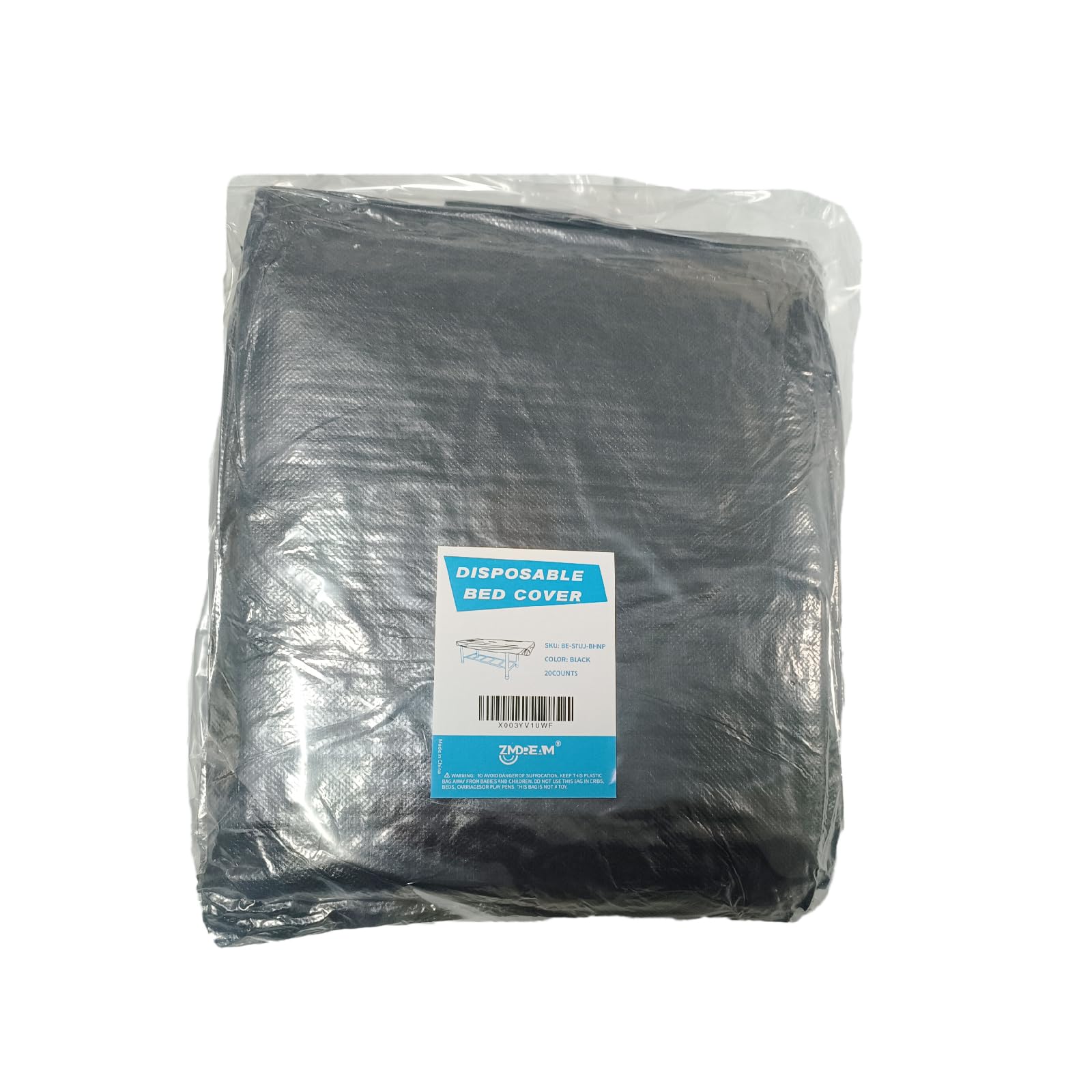 ZMDREAM disposable sheet with elastic sides secures neatly on a standard table.