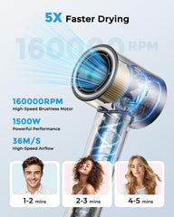 ZMZW quiet ionic dryer features a magnetic diffuser for calm, quiet styling sessions
