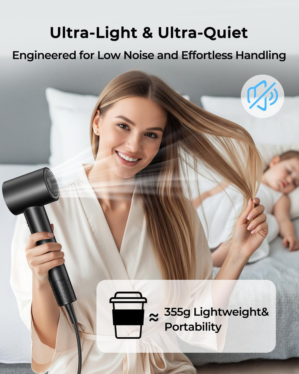 ZMZW ultra-light design at 355 g supports comfortable all-day styling