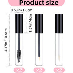 ZNBSIXP 10ml empty lip gloss tubes ideal for travel-ready gloss