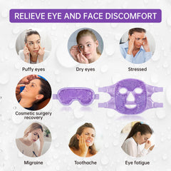 Znocuetod dual-side design offers both eye and face temperature therapy