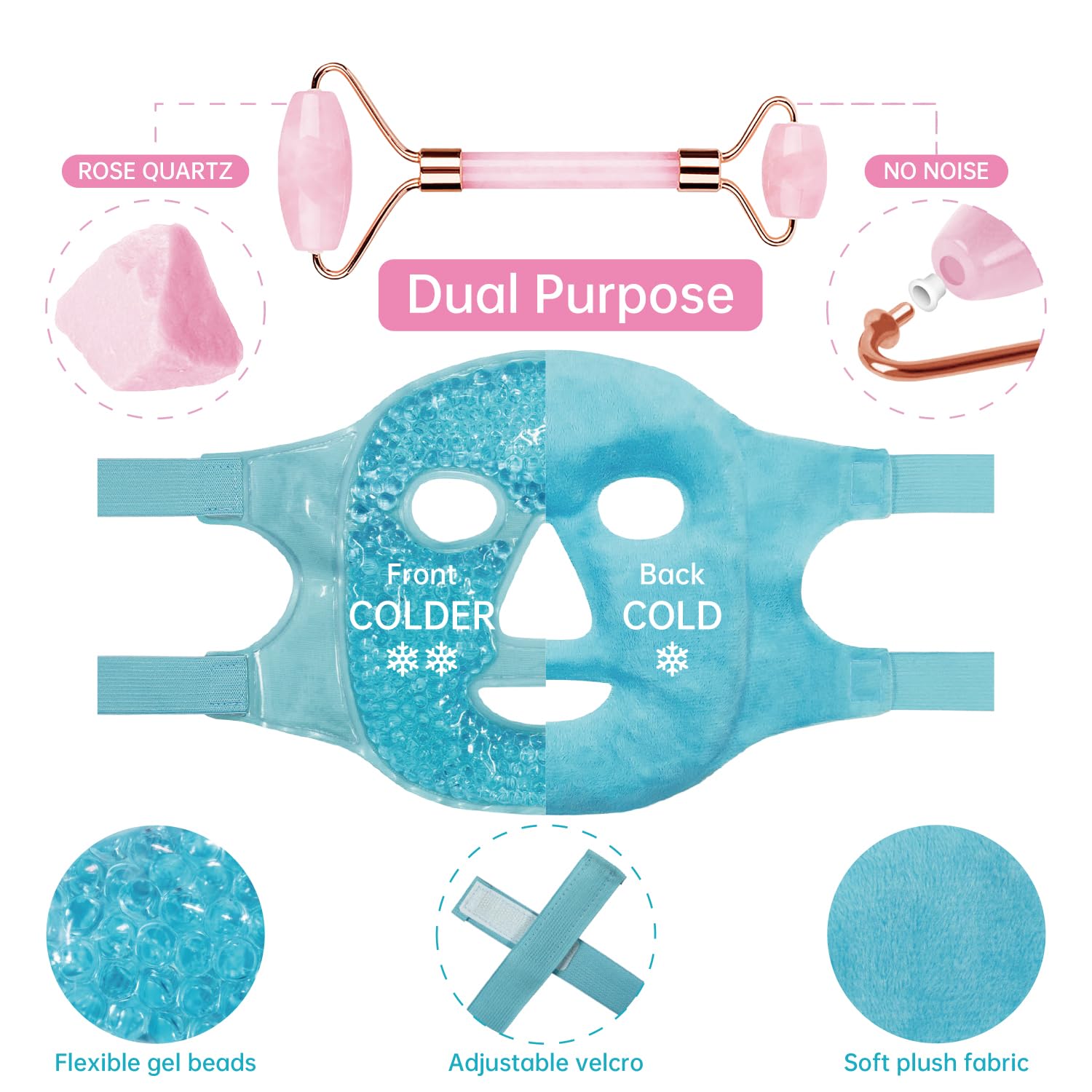 ZNÖCUETÖD face-neck-eye massage use demonstrates versatile application