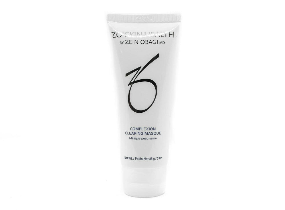 ZO SKIN HEALTH Complexion Clearing Masque on face during application demonstrates even distribution and cooling feel