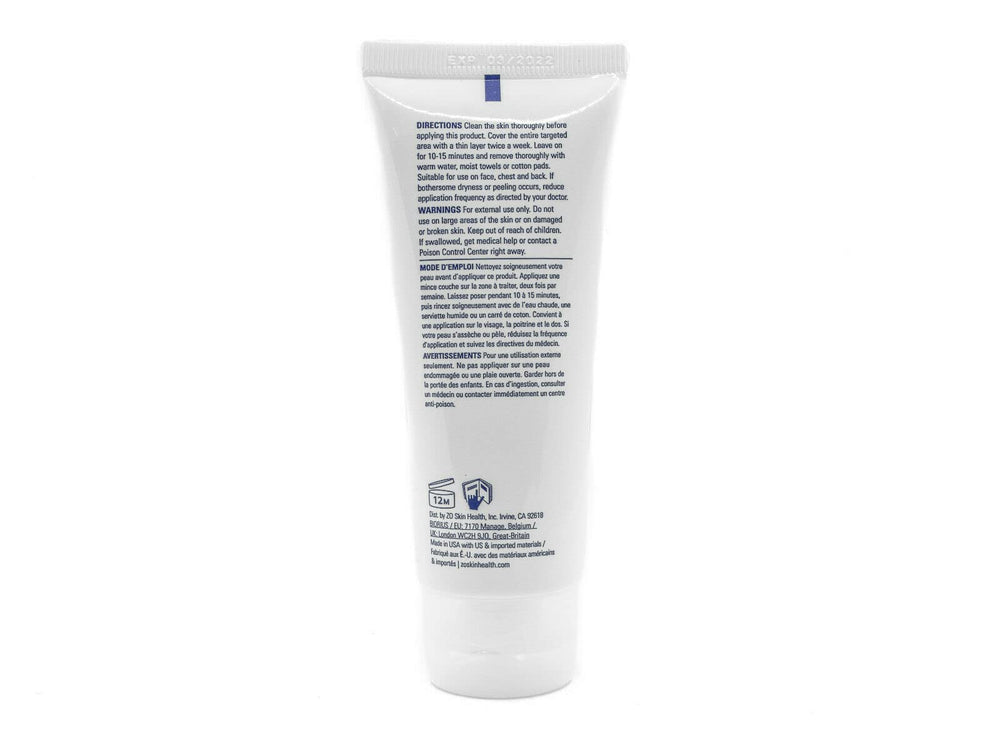 ZO SKIN HEALTH Complexion Clearing Masque rinse off shows gentle removal of oil without dryness