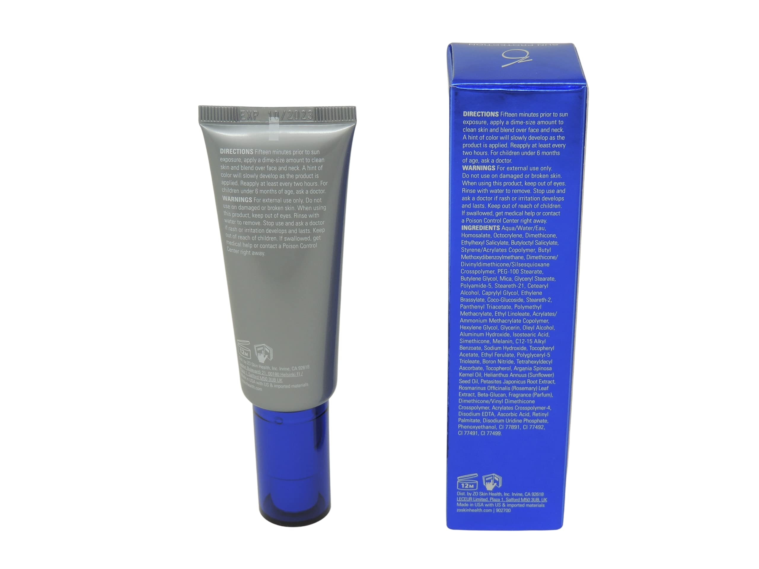 ZO Skin Health Smart Tone Sunscreen being applied for even-toned protection.