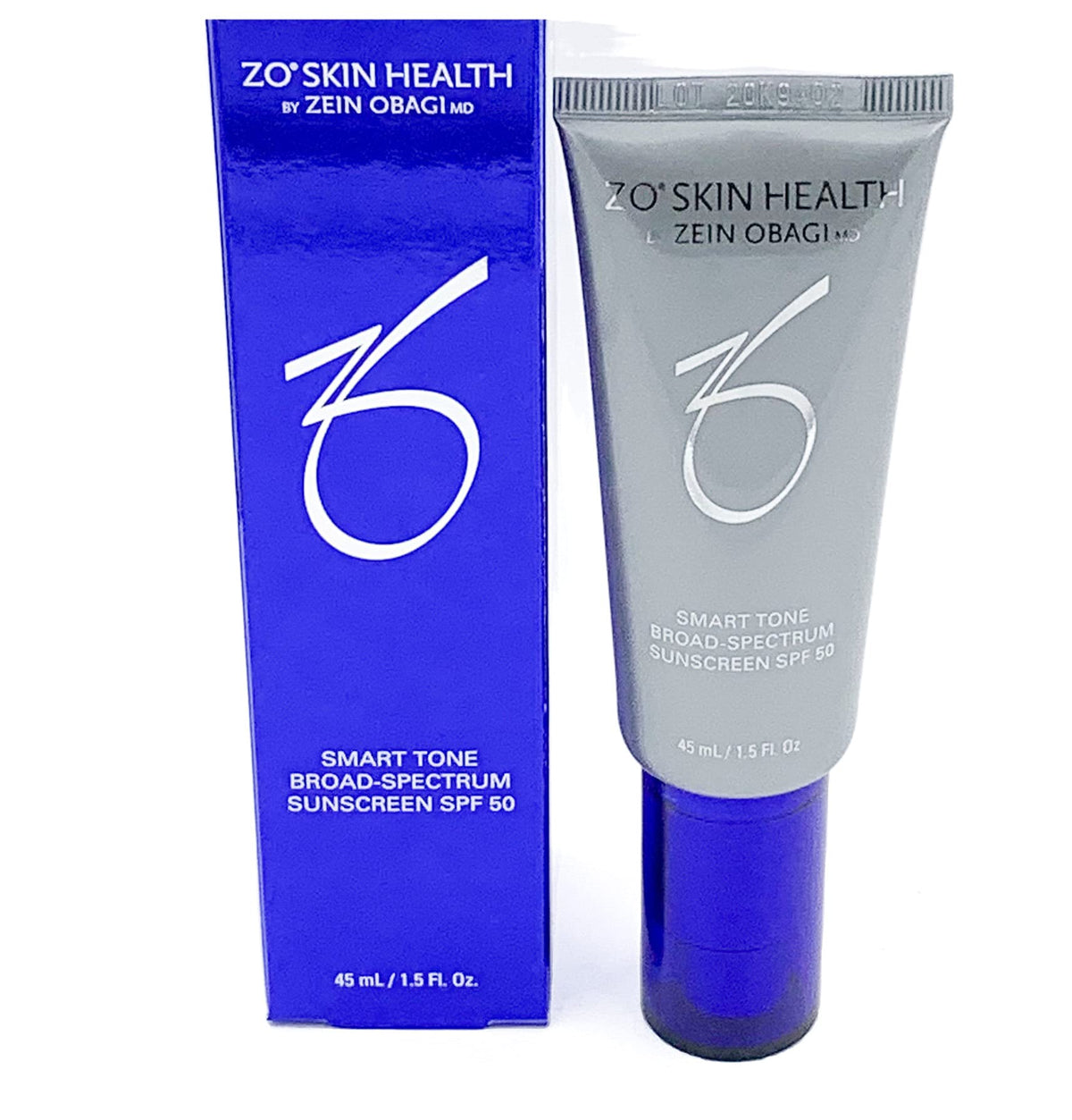ZO Skin Health Smart Tone Sunscreen tube ready for daily broad spectrum protection.
