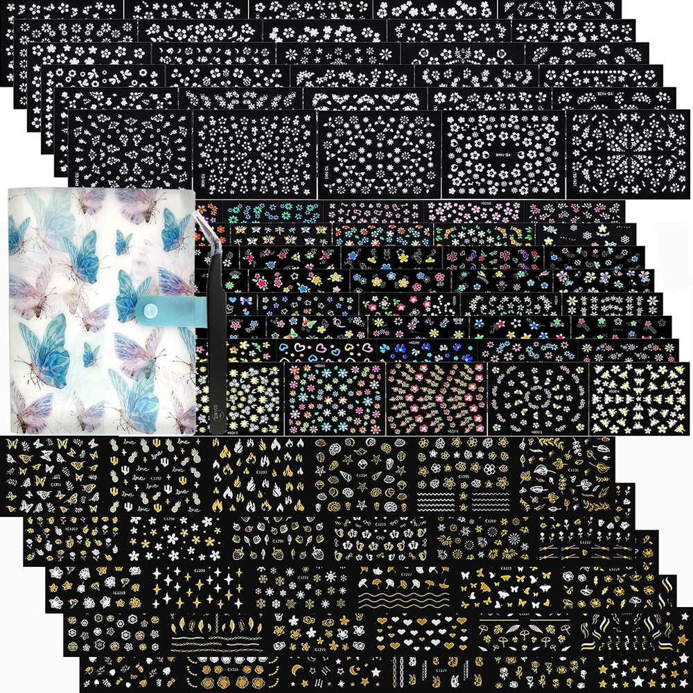 Zoance nail stickers collection front view ready for DIY manicures