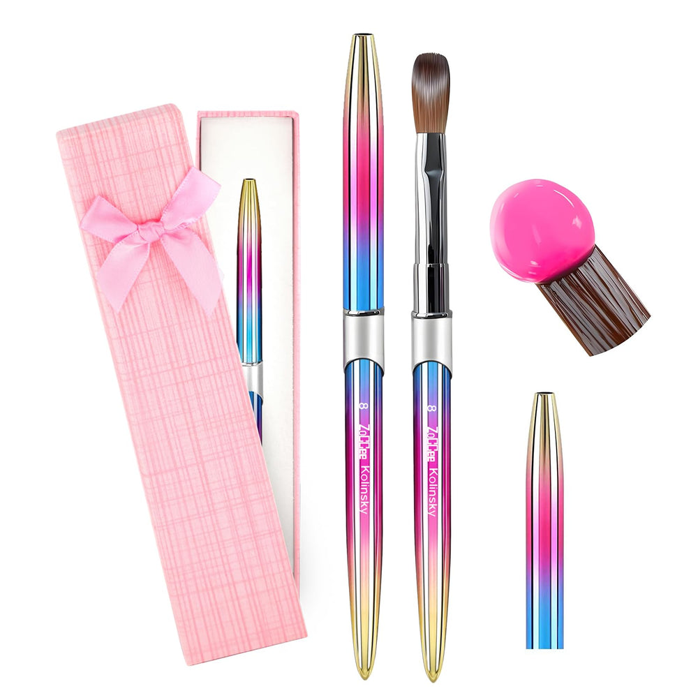 ZoCCee acrylic nail brush with Kolinsky hair for precise acrylic application.