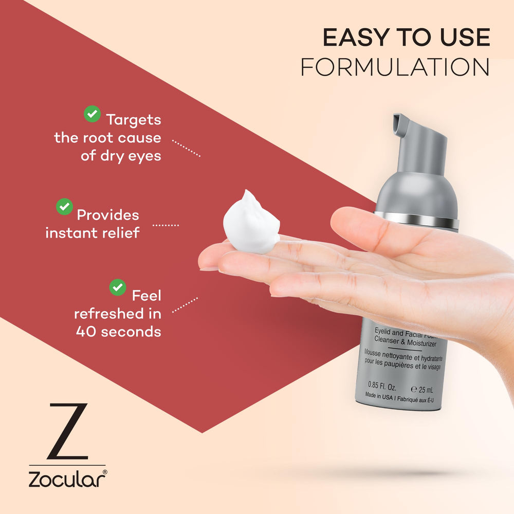 Zocular ZocuFoam packaging shown on shelf for easy purchase.