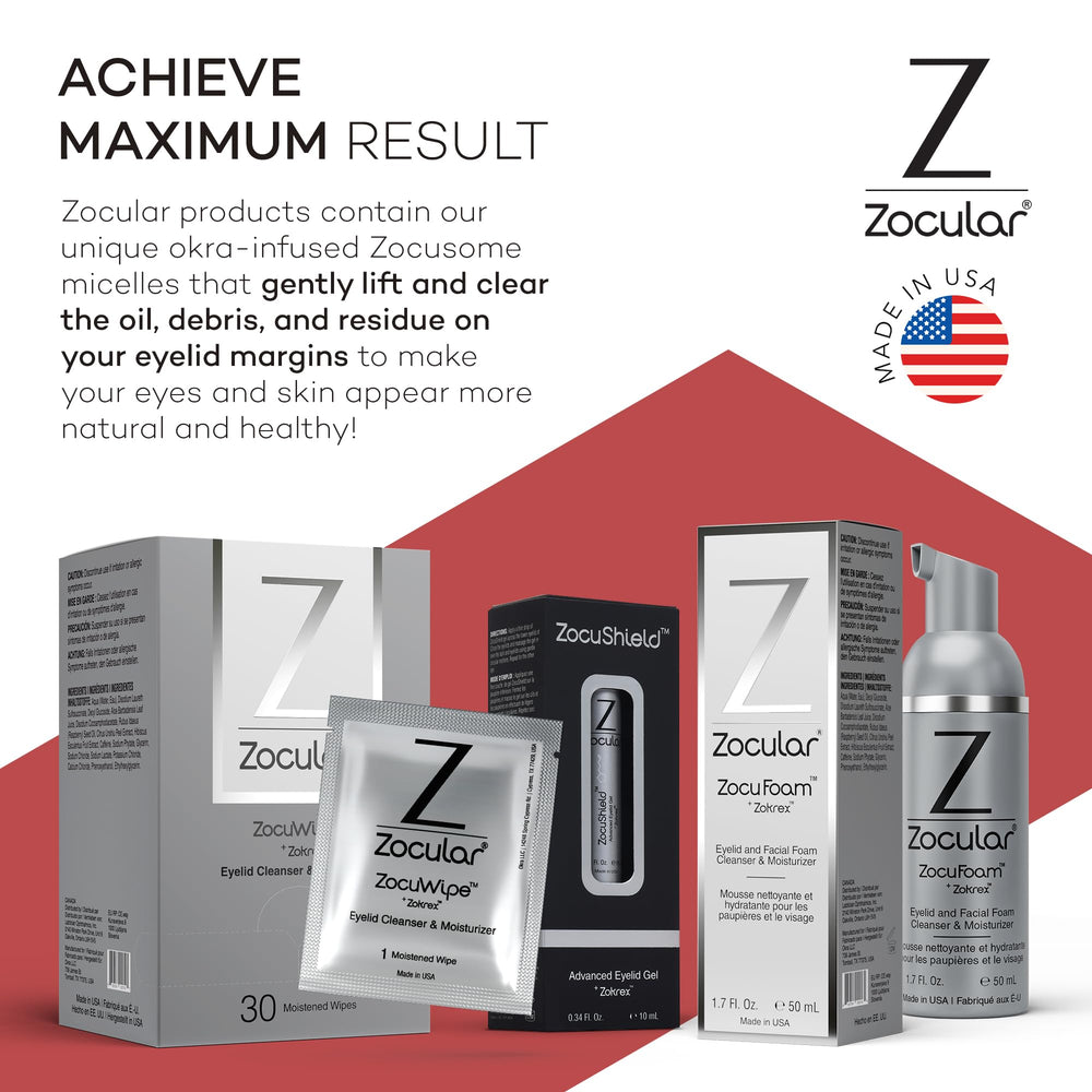 Travel-size bottle supports easy eyelid care wherever you go.