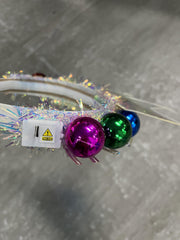 Zoestar light-up birthday crown headband close-up on glow ball detail for sparkle.