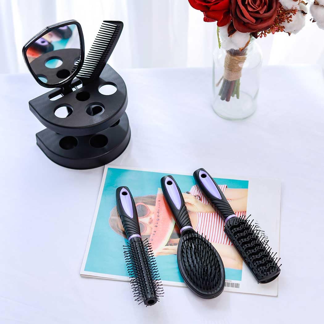 Zoestar mirror included in set for quick grooming checks