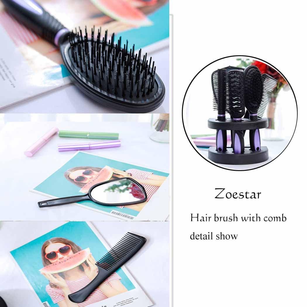 Zoestar styling comb multiuse for wet or dry hair and curls