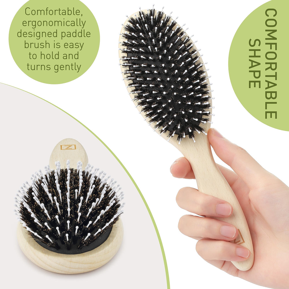 Zollo birch wood handle provides durable, comfortable grip