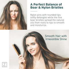 Zollo detangling action helps manage wet and dry hair softly.