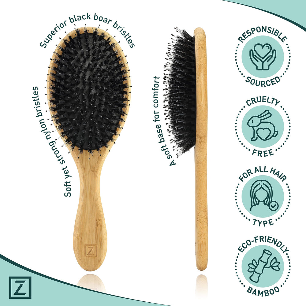 Zollo smooth-shine brush enhances natural moisture and subtle glow.