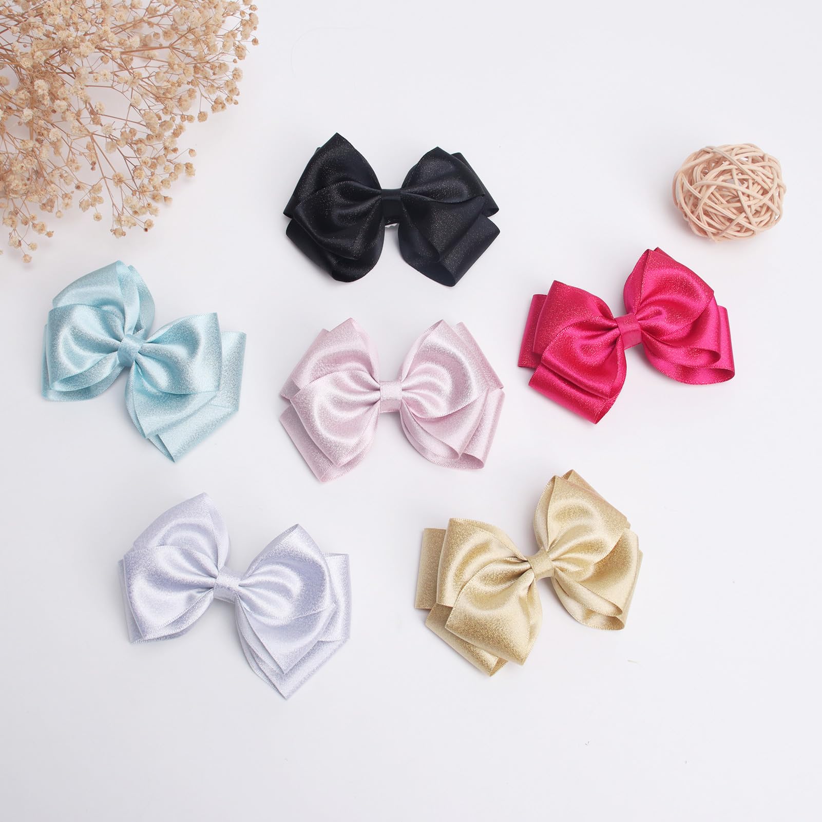 Zolyco bow clip styled with bangs for a cute everyday look.