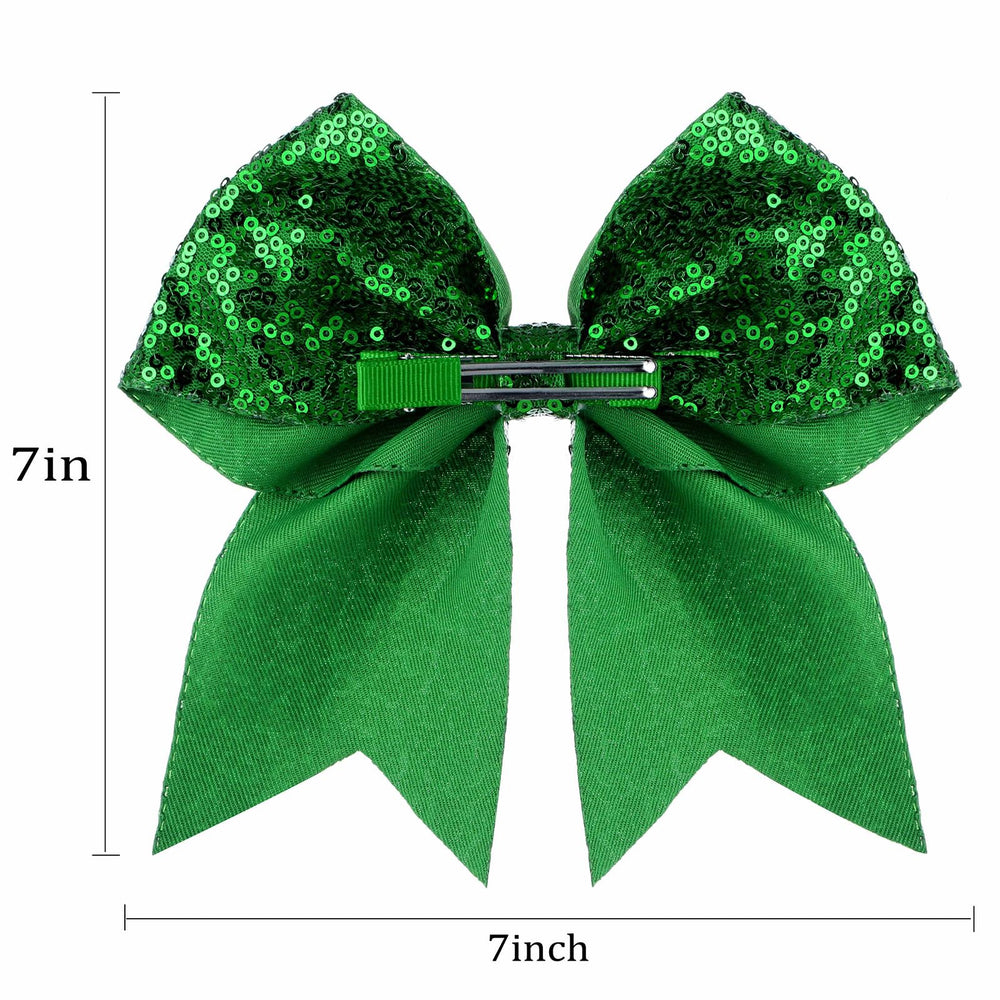 Zolyco green glitter bow packaging shot highlights premium handmade craftsmanship.