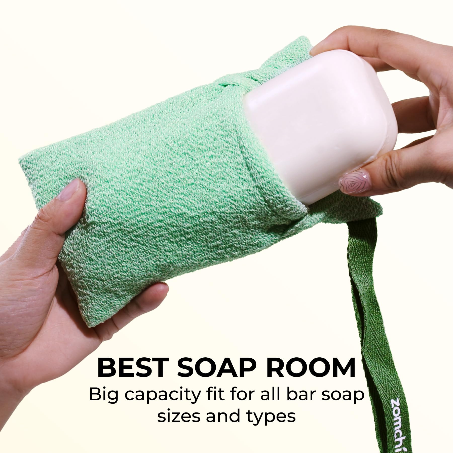 ZOMCHI bar soap saver bags soft emphasizes gentle exfoliation for sensitive skin