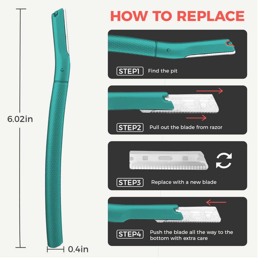 ZOMCHI Blades pack close-up highlighting six replacement blades for extended use