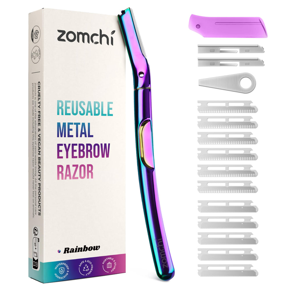 ZOMCHI Dermaplane Razor with metal handle for precise facial exfoliation.