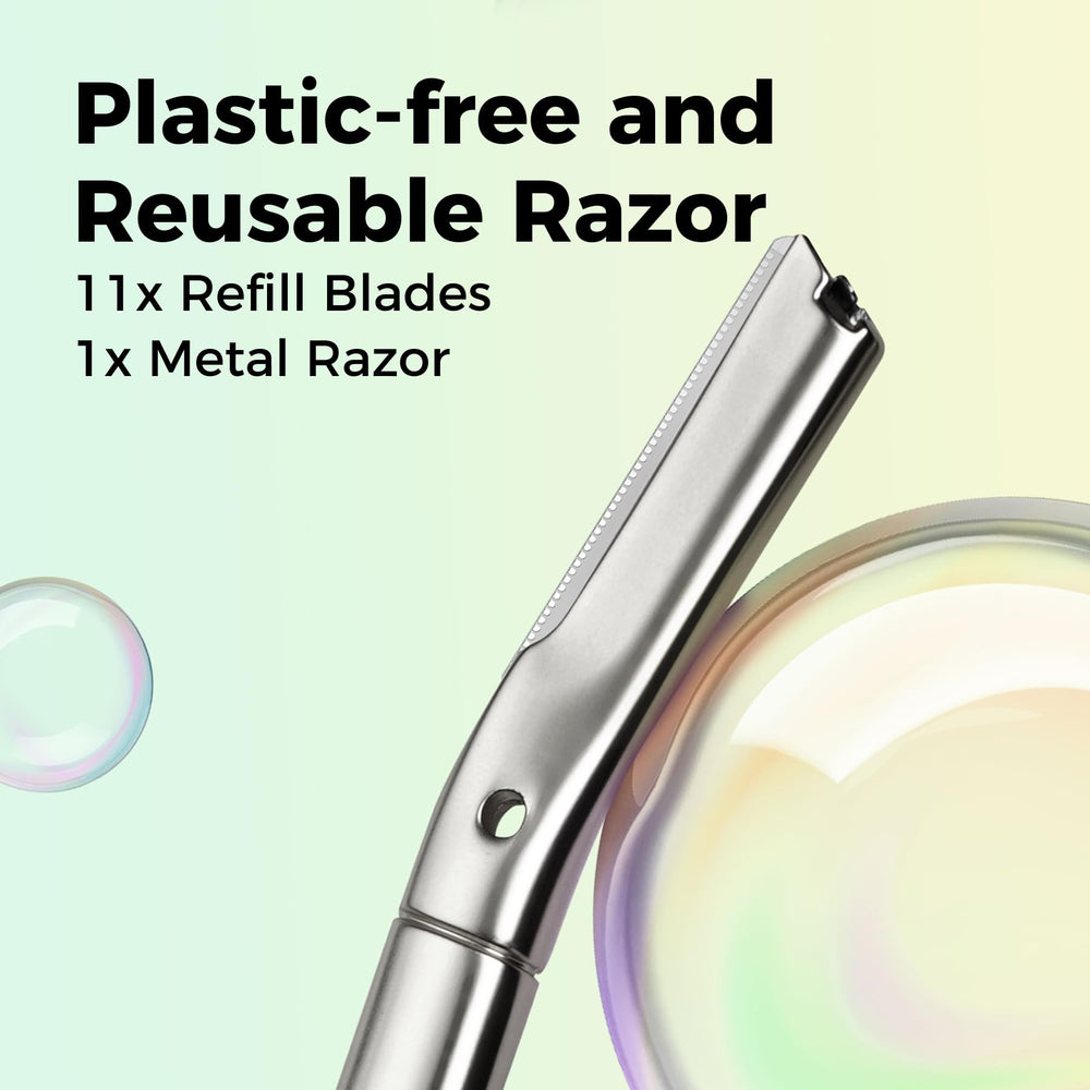 ZOMCHI 11-blade refill pack enables efficient exfoliation and peach fuzz removal
