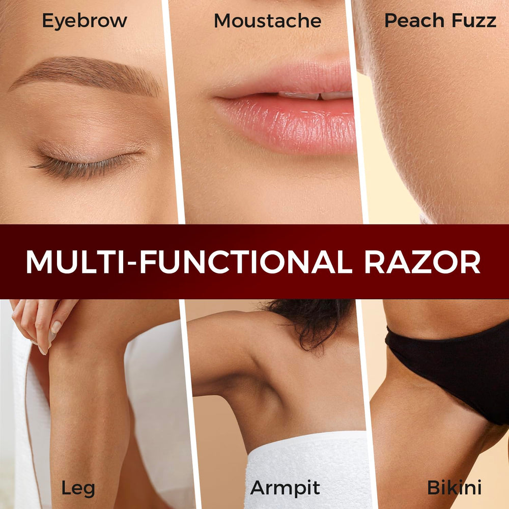 Dual blades micro and wide expand ZOMCHI’s versatility for brow and exfoliation tasks.