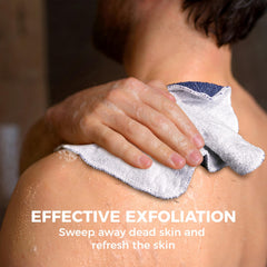 ZOMCHI exfoliating washcloth pack showcases two-texture set for face and body.