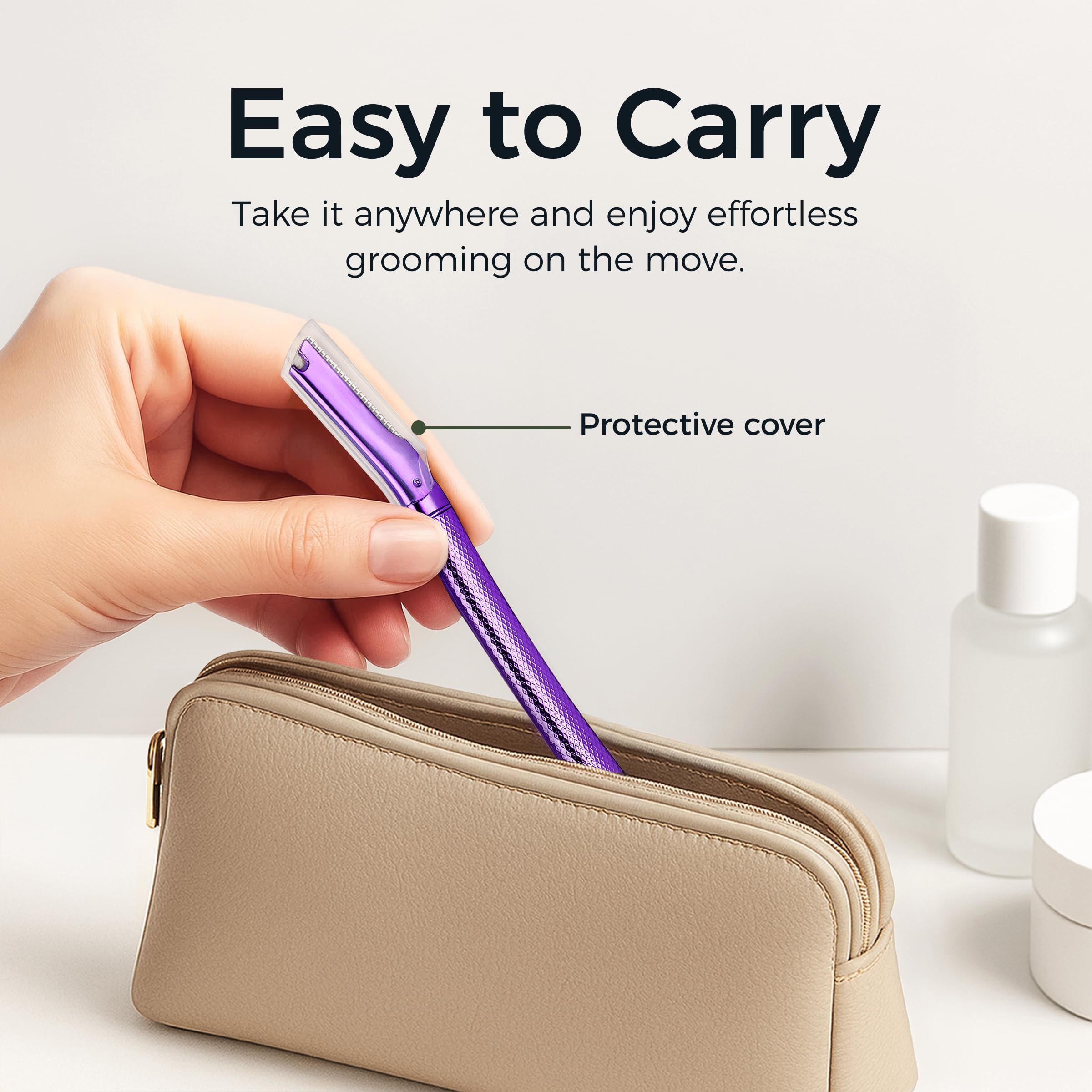 ZOMCHI Razor case stores blades safely between grooming sessions.