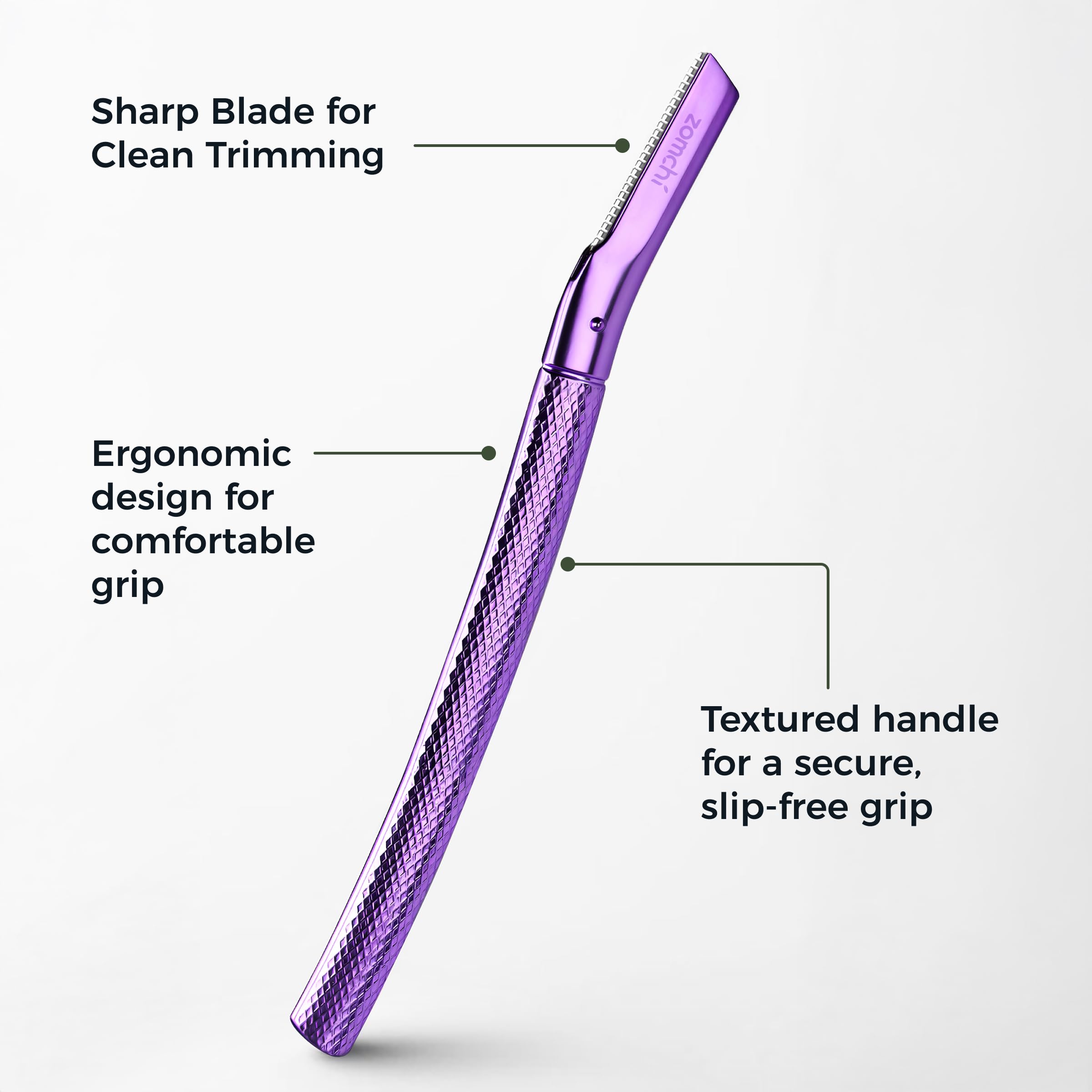 ZOMCHI Eyebrow Razor creates a smooth skin feel after dermaplaning.
