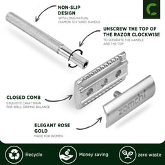 ZOMCHI razor blades five-pack for long-lasting sharp shaves.