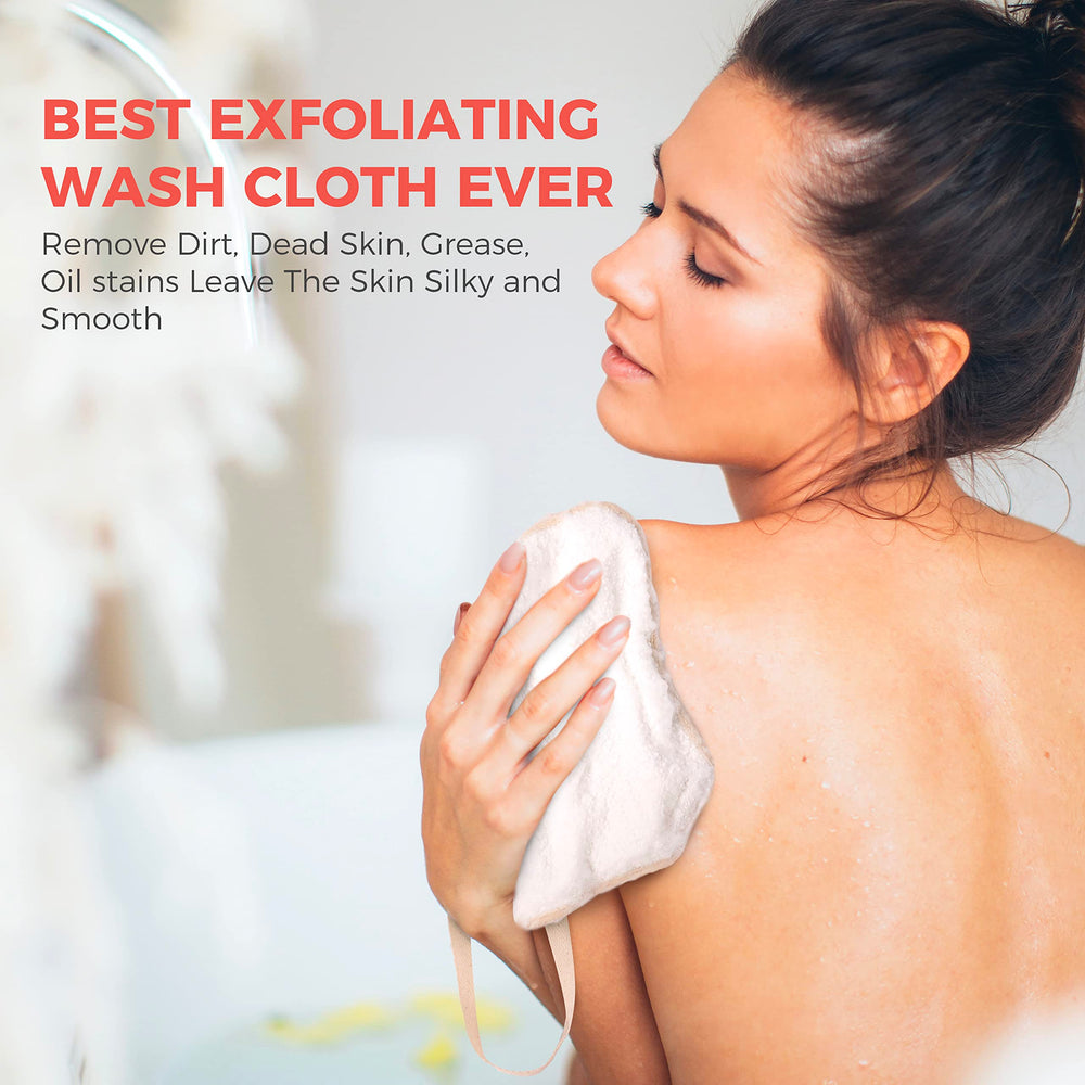 ZOMCHI rough-side exfoliates effectively for deeper skin care experiences.