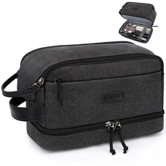 ZOMFELT travel toiletries bag main compartment keeps essentials organized on the go.