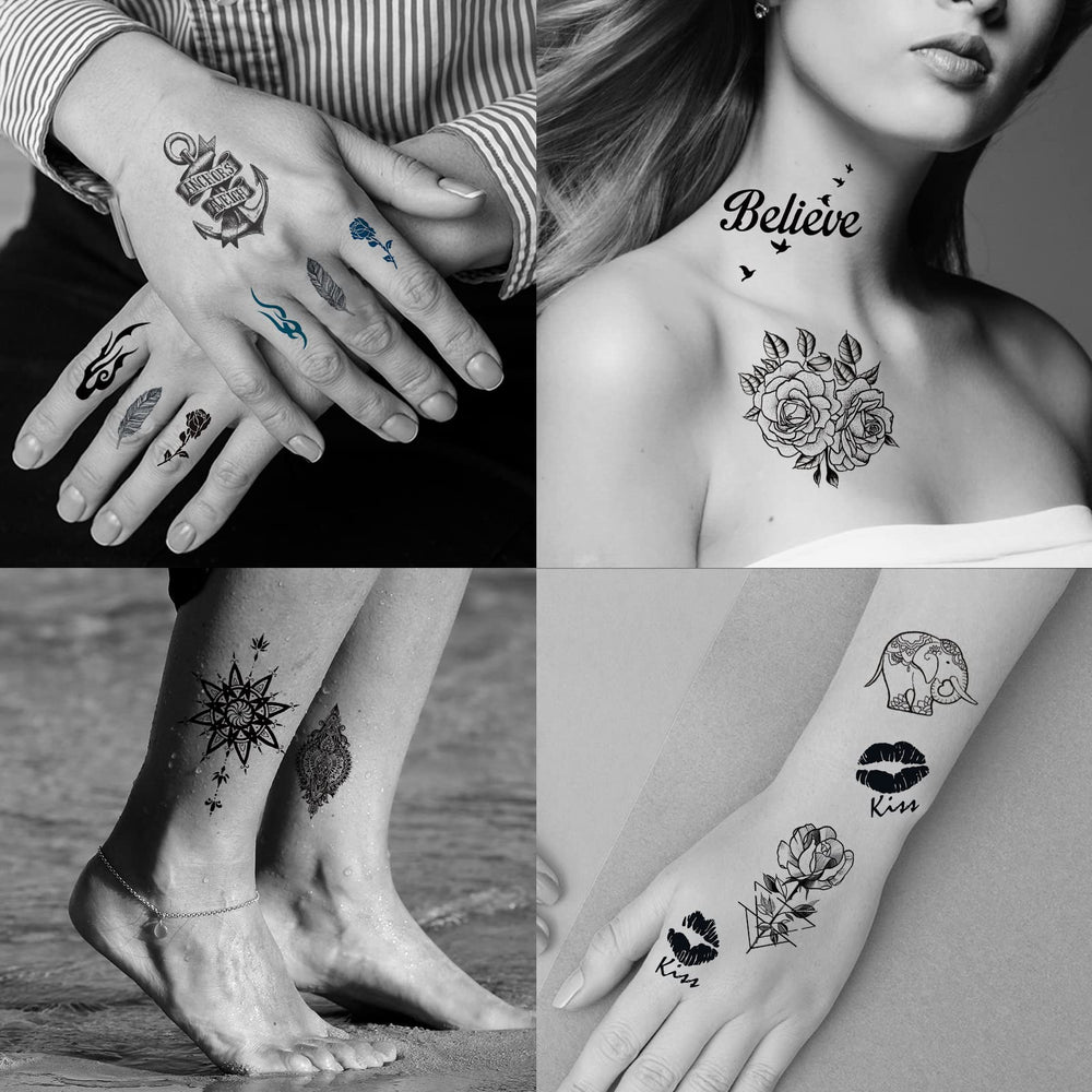 Zomme butterfly glitter tattoos for festival-ready body art with lasting shine.