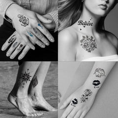 Zomme butterfly glitter tattoos for festival-ready body art with lasting shine.