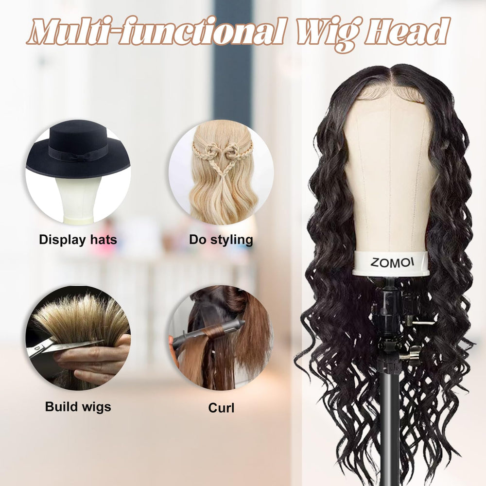 ZOMOI wig caps and pins set for secure wig fitting