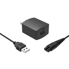 Zondol charger cord for Hatteker trimmer, front view showing compatibility and sleek design